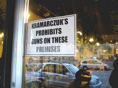 No Guns at Kramarczuk's