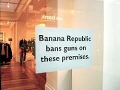 Banana Republic Bans Guns